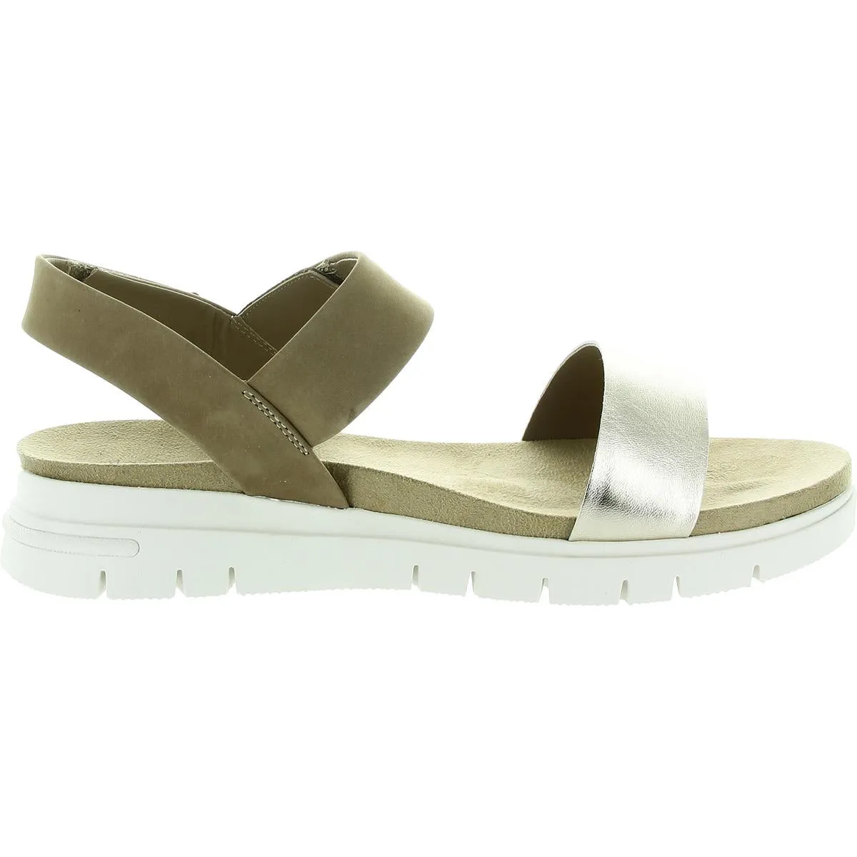 Womens Solid Leather Ankle Strap