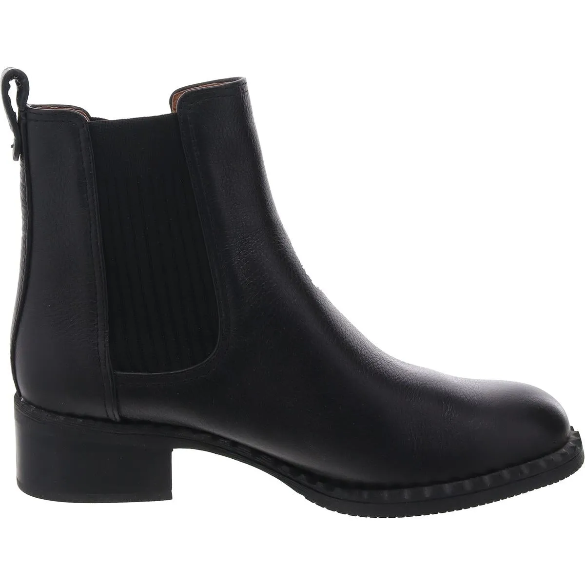Womens Solid Leather Chelsea Boots