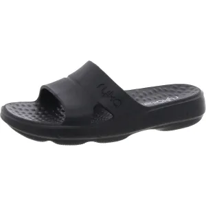 Womens Solid Slide Sandals