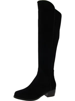 Womens Suede Tall Knee-High Boots