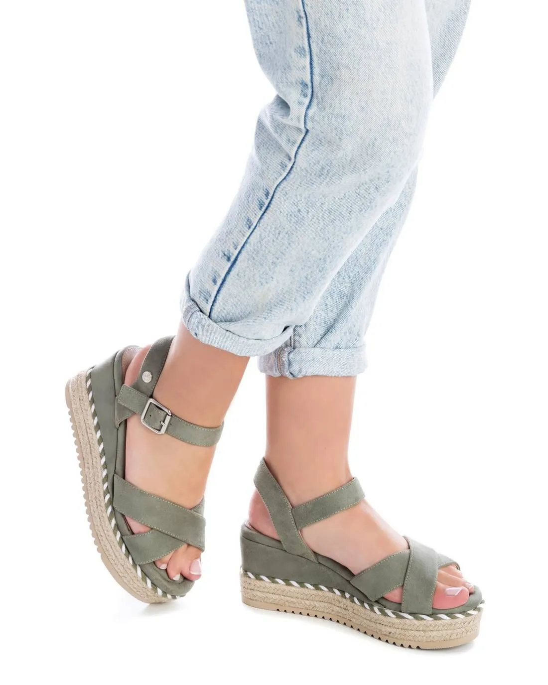 Women's Suede Wedge Sandals By XTI