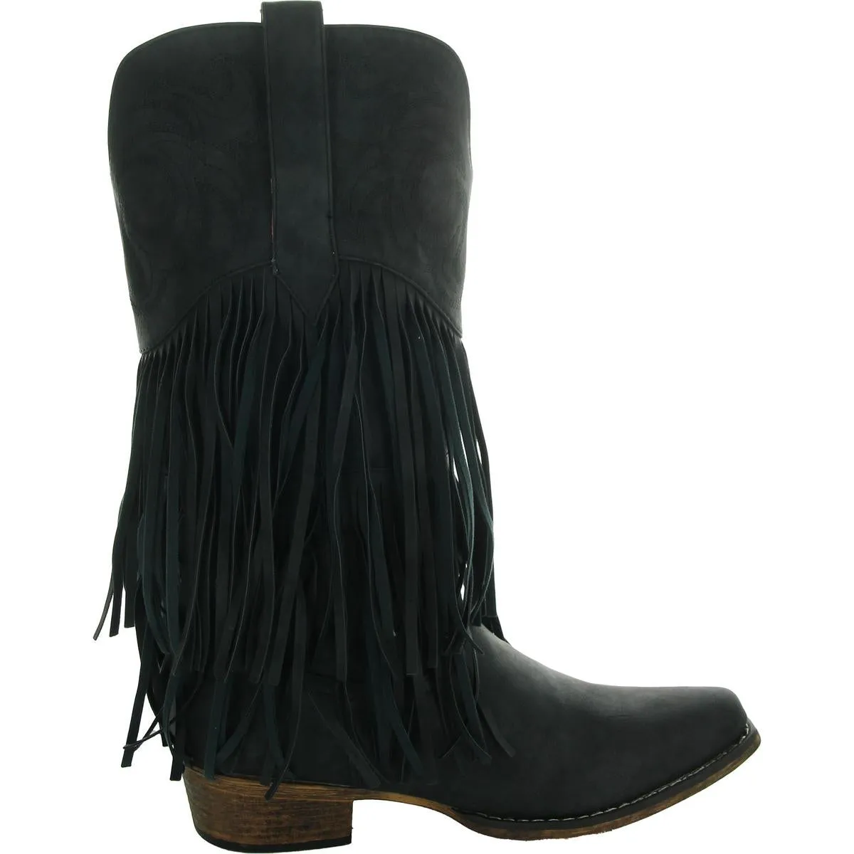 Womens Tassel Manmade Mid-Calf Boots