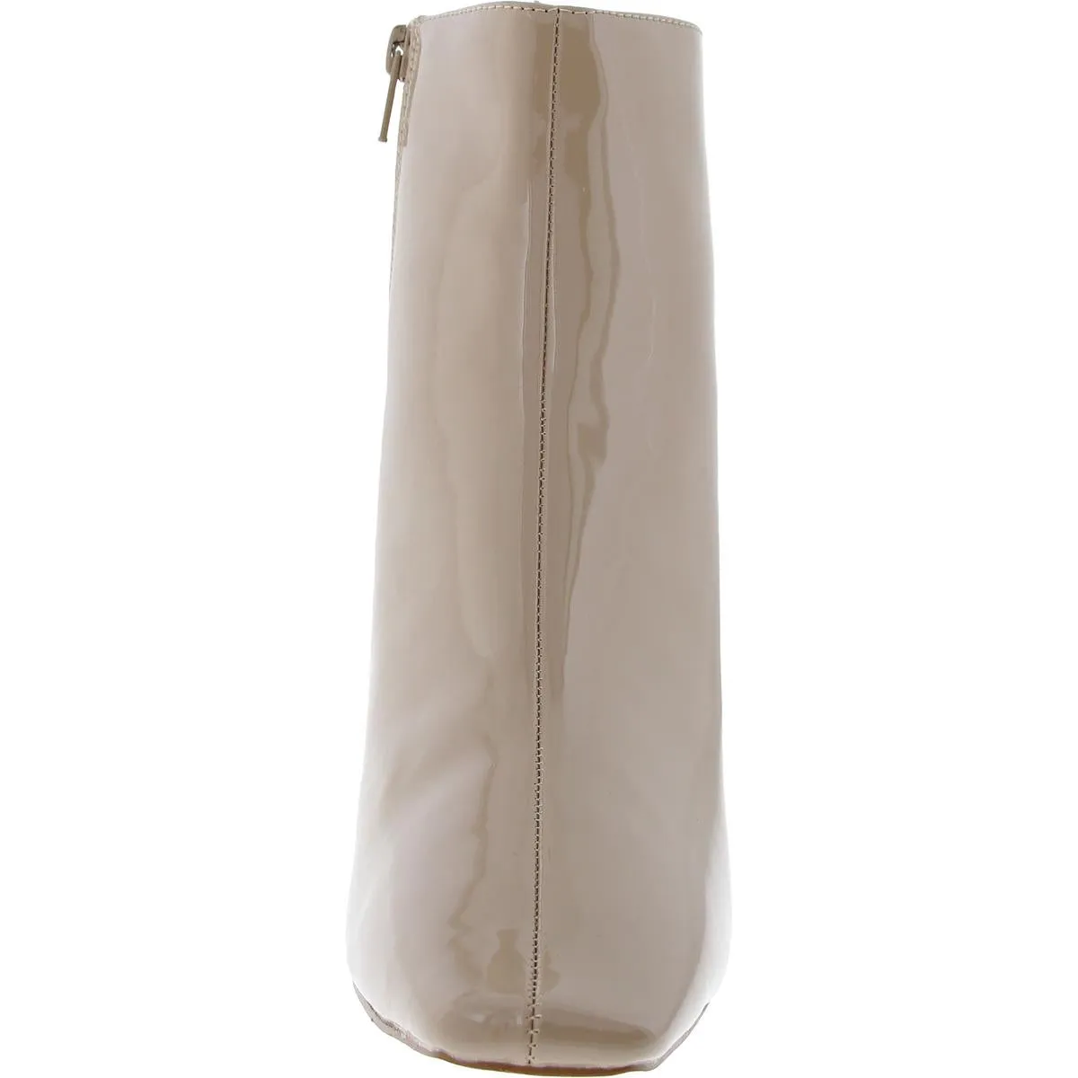 Womens Zipper Patent Mid-Calf Boots
