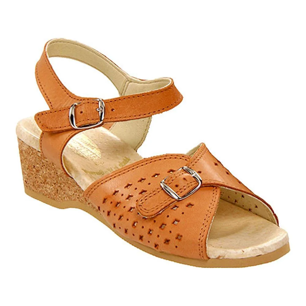 Worishofer Women's 811 Tan Perforated Leather