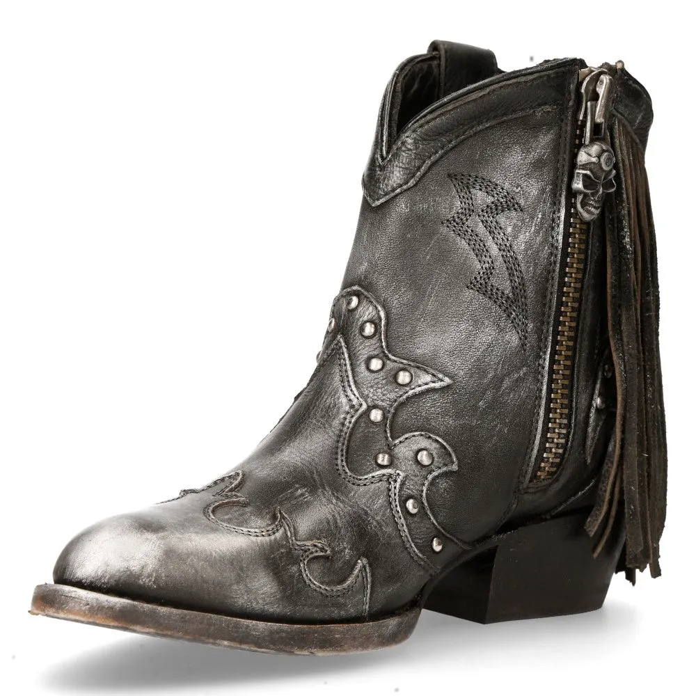 WSTM003-S1 Leather Cowboy Western Boots