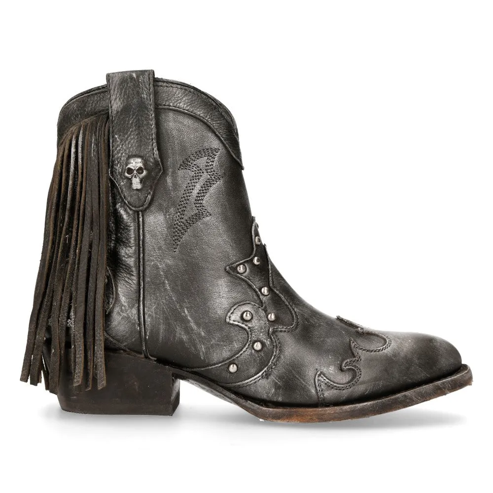 WSTM003-S1 Leather Cowboy Western Boots