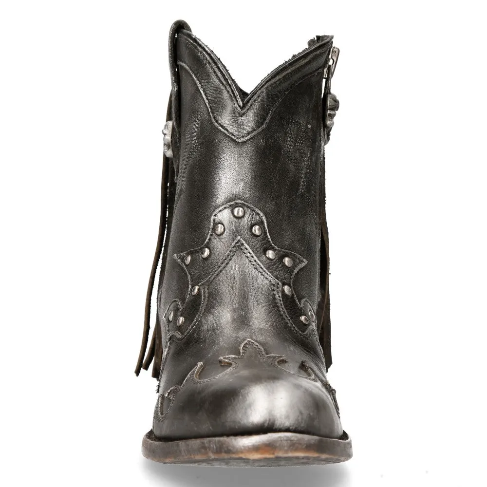 WSTM003-S1 Leather Cowboy Western Boots