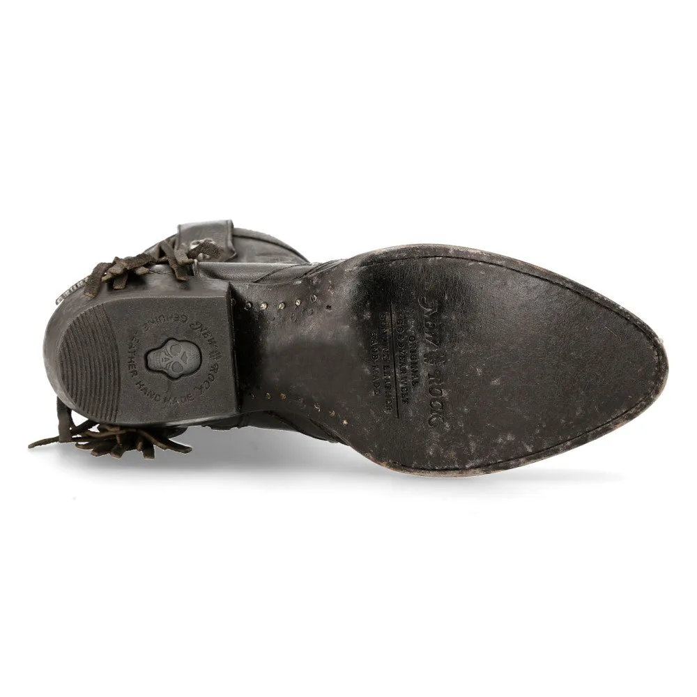WSTM003-S1 Leather Cowboy Western Boots