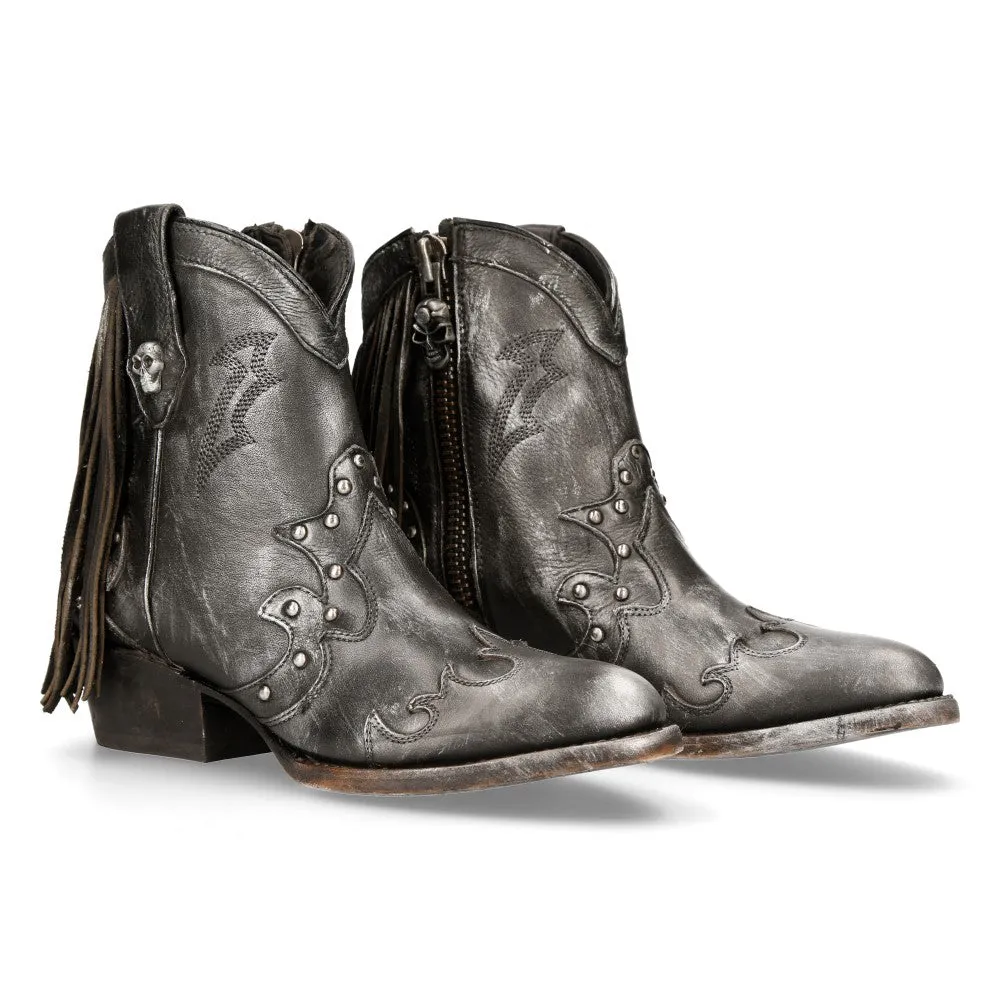 WSTM003-S1 Leather Cowboy Western Boots