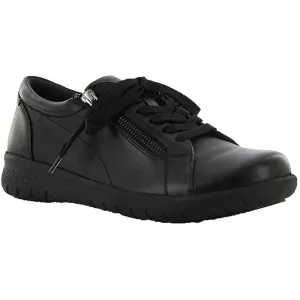 Ziera Solar Black Leather Sneaker (Women's)